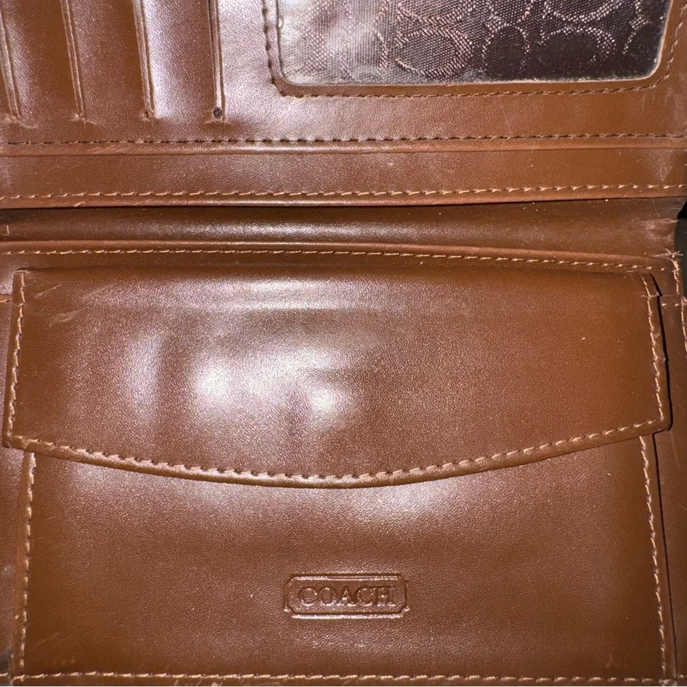 Vintage Coach Hampton Signature Canvas Wallet